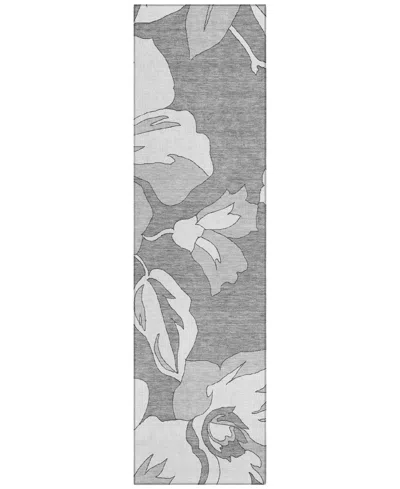 Addison Chantille Acn857 2'3"x7'6" Runner Area Rug In Gray
