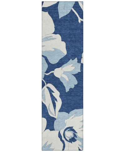 Addison Chantille Acn857 2'3"x7'6" Runner Area Rug In Navy