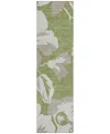 Addison Chantille Machine Washable Acn857 2'3"x7'6" Runner Area Rug In Olive