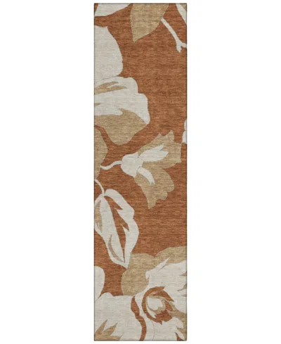 Addison Chantille Acn857 2'3"x7'6" Runner Area Rug In Terracotta