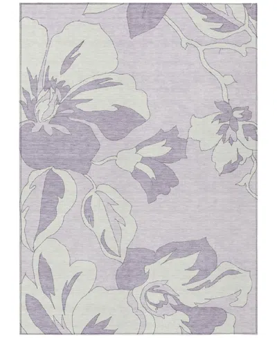 Addison Chantille Machine Washable Acn857 2'6"x3'10" Area Rug In Lavender