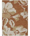 Addison Chantille Machine Washable Acn857 2'6"x3'10" Area Rug In Terracotta