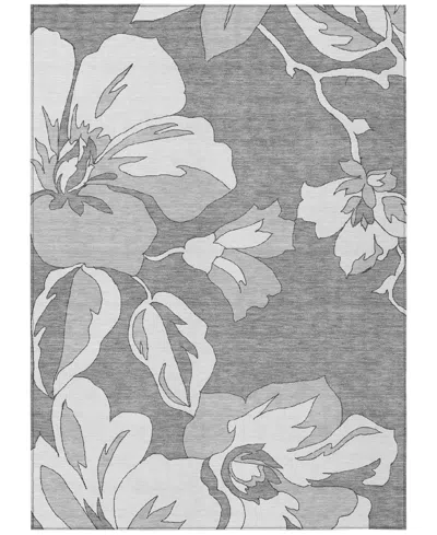 Addison Chantille Machine Washable Acn857 5'x7'6" Area Rug In Gray