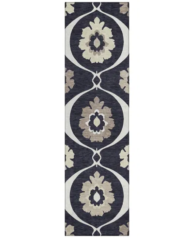 Addison Chantille Acn858 2'3"x7'6" Runner Area Rug In Black