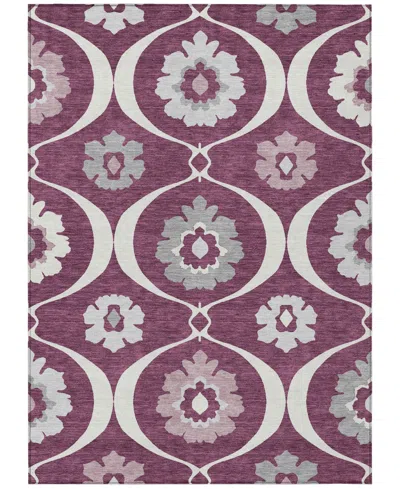 Addison Chantille Acn858 2'6"x3'10" Area Rug In Eggplant
