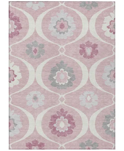 Addison Chantille Machine Washable Acn858 8'x10' Area Rug In Pink