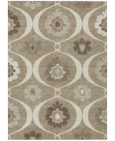 Addison Chantille Machine Washable Acn858 8'x10' Area Rug In Taupe