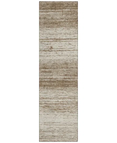 Addison Chantille Acn859 2'3"x7'6" Runner Area Rug In Brown