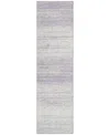 Addison Chantille Machine Washable Acn859 2'3"x7'6" Runner Area Rug In Lavender