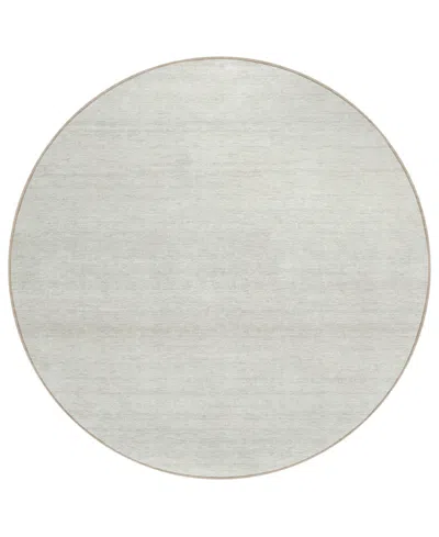 Addison Chantille Acn859 8'x8' Round Area Rug In Ivory