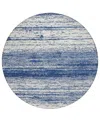 Addison Chantille Acn859 8'x8' Round Area Rug In Navy