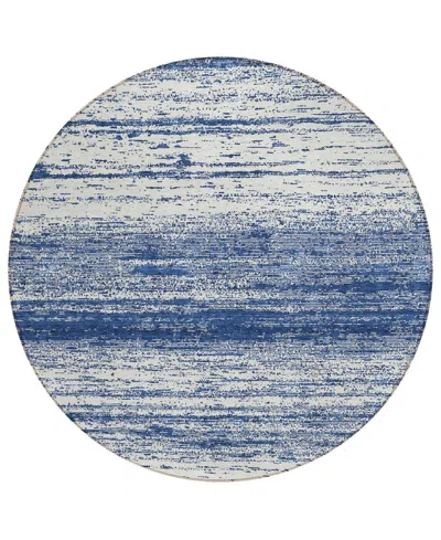 Addison Chantille Acn859 8'x8' Round Area Rug In Navy