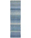 Addison Chantille Acn860 2'3"x7'6" Runner Area Rug In Denim