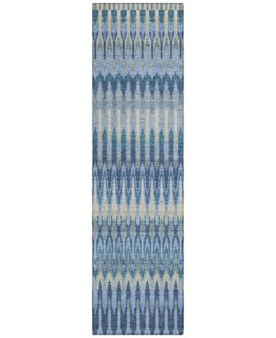 Addison Chantille Acn860 2'3"x7'6" Runner Area Rug In Denim