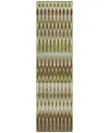 Addison Chantille Acn860 2'3"x7'6" Runner Area Rug In Green