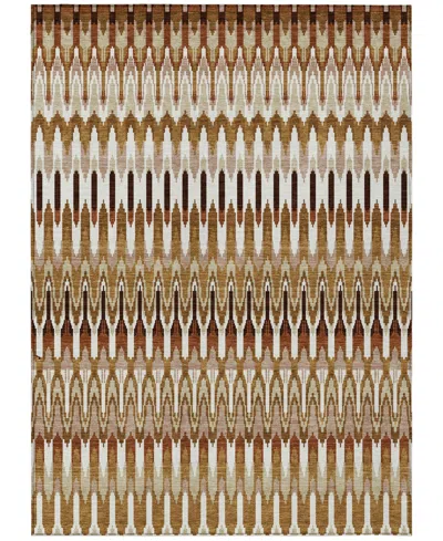 Addison Chantille Machine Washable Acn860 2'6"x3'10" Area Rug In Terracotta