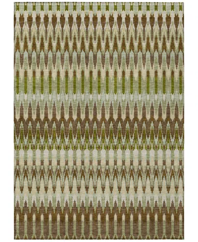 Addison Chantille Machine Washable Acn860 8'x10' Area Rug In Green