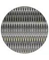Addison Chantille Acn860 8'x8' Round Area Rug In Charcoal