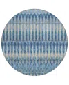 Addison Chantille Acn860 8'x8' Round Area Rug In Denim