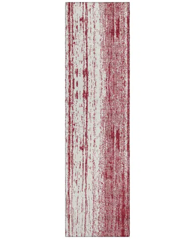 Addison Chantille Acn861 2'3"x7'6" Runner Area Rug In Maroon