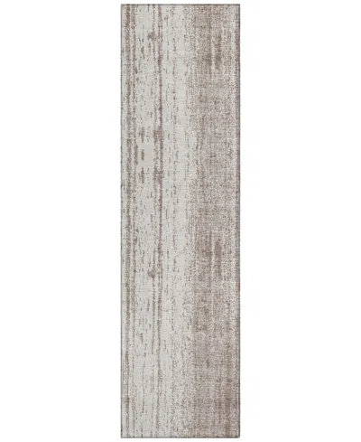 Addison Chantille Machine Washable Acn861 2'3"x7'6" Runner Area Rug In Taupe