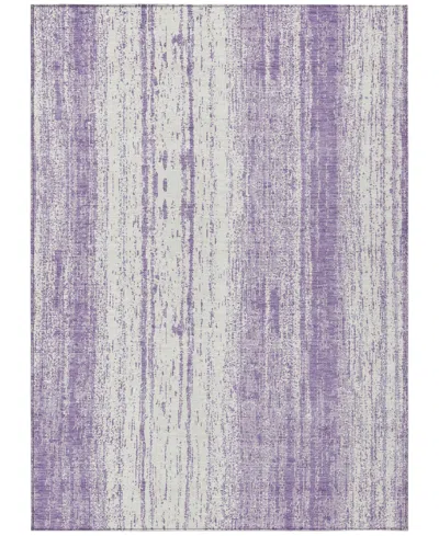 Addison Chantille Machine Washable Acn861 5'x7'6" Area Rug In Purple