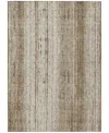 Addison Chantille Machine Washable Acn861 9'x12' Area Rug In Brown