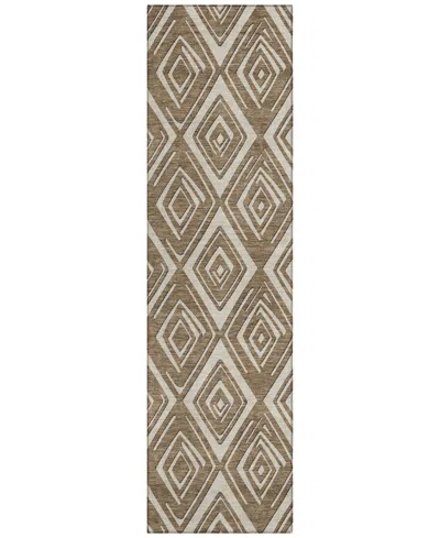 Addison Chantille Acn862 2'3"x7'6" Runner Area Rug In Brown