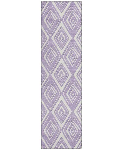 Addison Chantille Acn862 2'3"x7'6" Runner Area Rug In Lavender