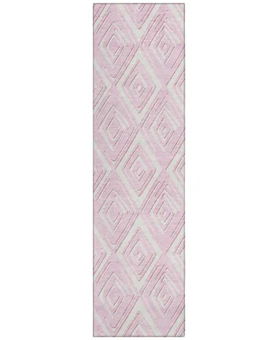 Addison Chantille Acn862 2'3"x7'6" Runner Area Rug In Pink