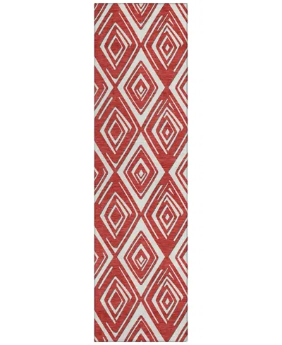 Addison Chantille Acn862 2'3"x7'6" Runner Area Rug In Red
