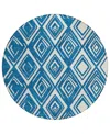 Addison Chantille Acn862 8'x8' Round Area Rug In Navy
