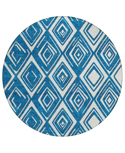 Addison Chantille Acn862 8'x8' Round Area Rug In Navy