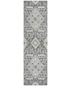 Addison Chantille Acn863 2'3"x7'6" Runner Area Rug In Charcoal
