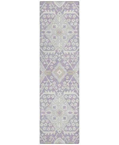 Addison Chantille Acn863 2'3"x7'6" Runner Area Rug In Lavender