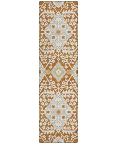 Addison Chantille Acn863 2'3"x7'6" Runner Area Rug In Paprika