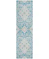 Addison Chantille Acn863 2'3"x7'6" Runner Area Rug In Teal