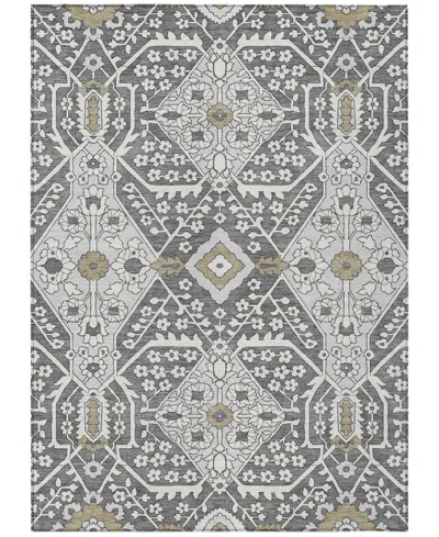 Addison Chantille Acn863 9'x12' Area Rug In Charcoal