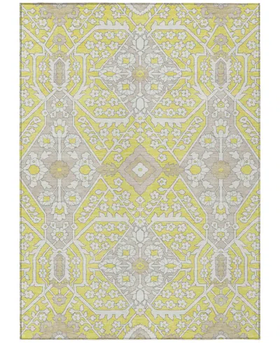 Addison Chantille Acn863 9'x12' Area Rug In Yellow