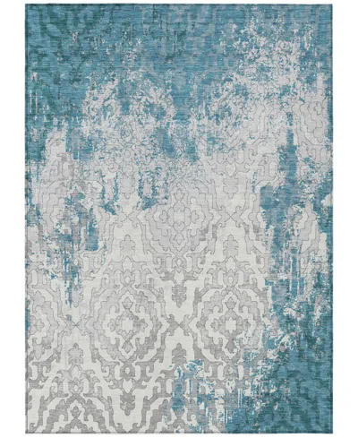 Addison Chantille Machine Washable Acn864 2'6"x3'10" Area Rug In Teal