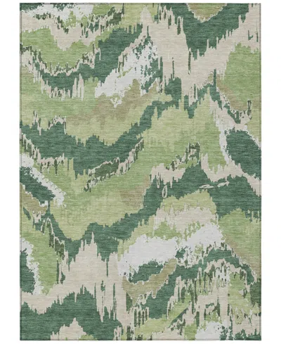 Addison Chantille Machine Washable Acn865 3'x5' Area Rug In Green