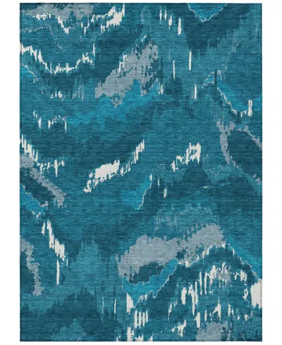 Addison Chantille Machine Washable Acn865 8'x10' Area Rug In Navy