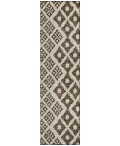 Addison Chantille Acn866 2'3"x7'6" Runner Area Rug In Brown