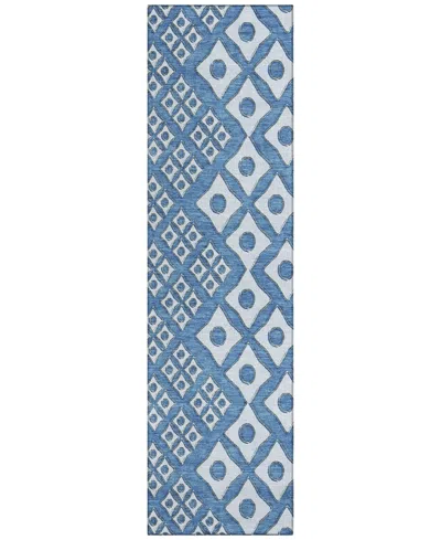 Addison Chantille Acn866 2'3"x7'6" Runner Area Rug In Denim