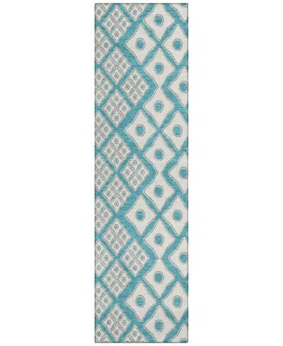 Addison Chantille Acn866 2'3"x7'6" Runner Area Rug In Teal