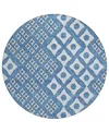 Addison Chantille Acn866 8'x8' Round Area Rug In Denim