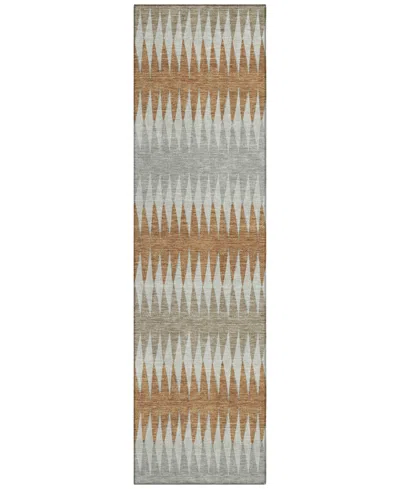 Addison Chantille Machine Washable Acn867 2'3"x7'6" Runner Area Rug In Paprika