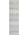Addison Chantille Acn867 2'3"x7'6" Runner Area Rug In Silver