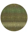 Addison Chantille Acn867 8'x8' Round Area Rug In Olive