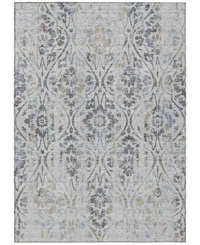 Addison Chantille Machine Washable Acn868 8'x10' Area Rug In Gray